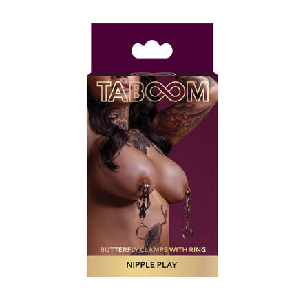 Butterfly clamps with ring - BDSM - 8713221824691 - 2