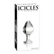 Lasinen anustappi Icicles No 25 9cm - Anustapit - 603912310542 - 2