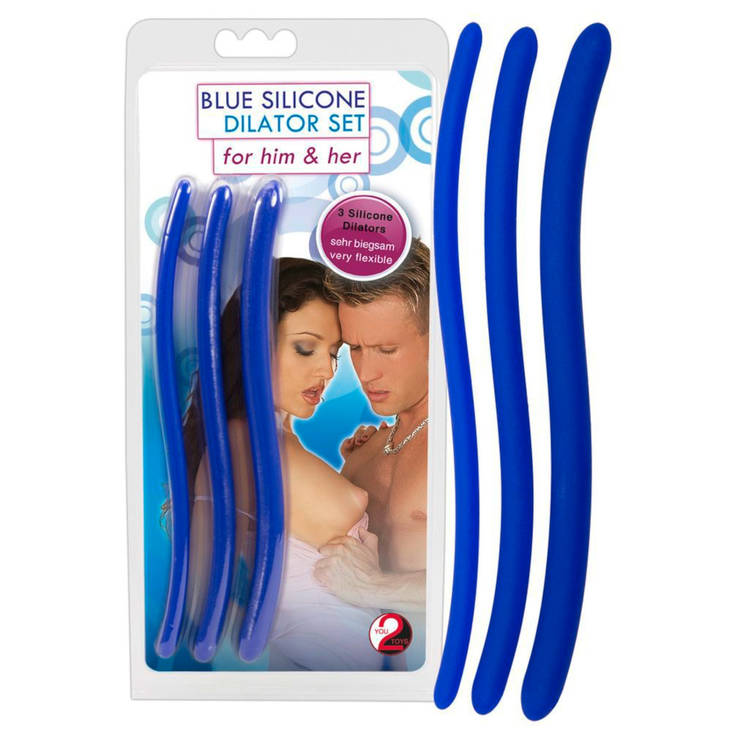 Blue Silicone Dilator Set - BDSM - 4024144524174 - 1