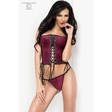 Purppura samettikorsetti ja stringit - Rohkeat yläosat ja topit - 5902015021535 - 1