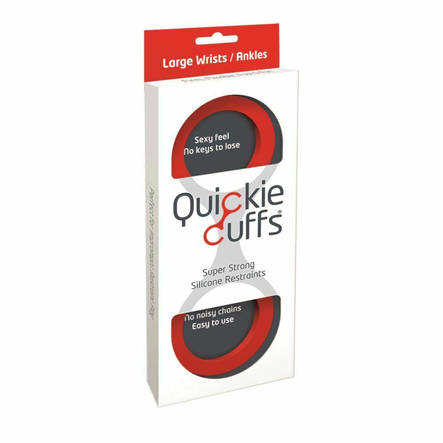 Quickie Cuffs punaiset bondagekahleet - BDSM - 847878002237 - 1