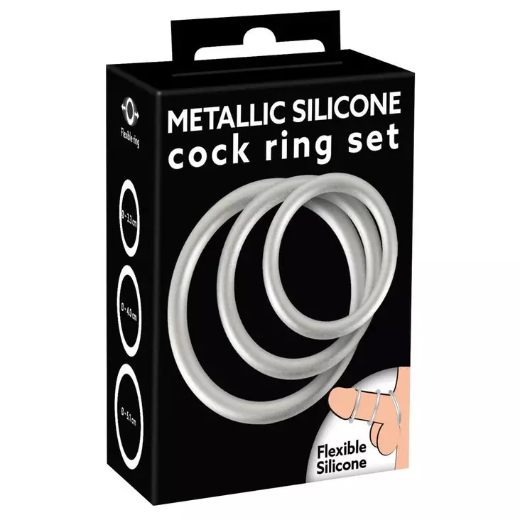Penisrengas Silicone Cock Ring Set - Penisrenkaat - 4024144550937 - 1